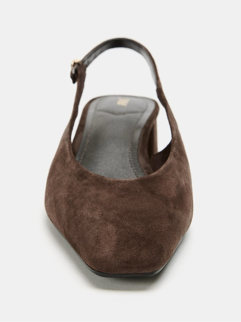 NWT Zara Suede Slingback Shoes Brown, US 8 - Picture 8 of 10